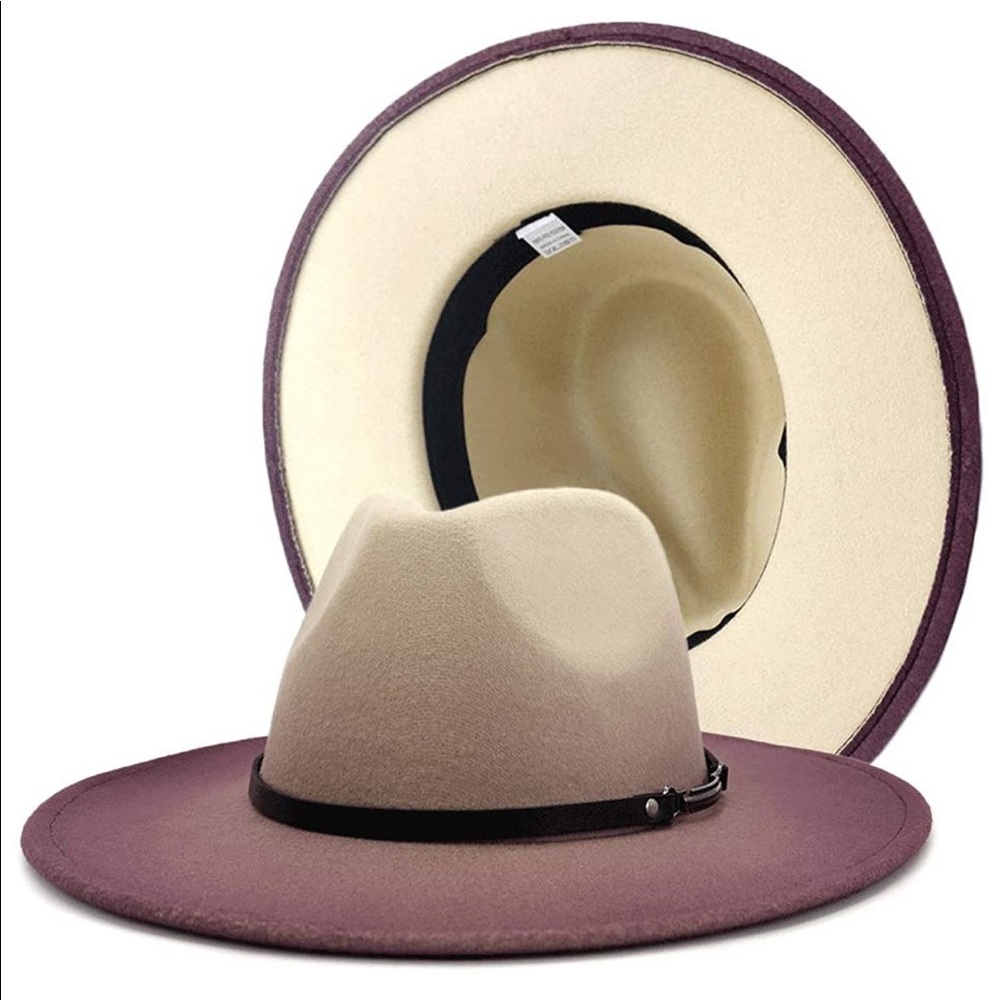 Gradient Wide Brim Panama Fedora